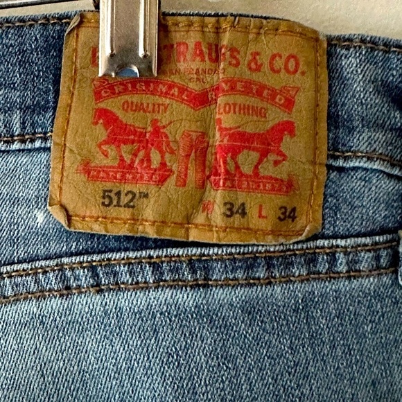 Levi’s Strauss & Co 512 Medium Wash Jeans W34 X L34 - Picture 4 of 16